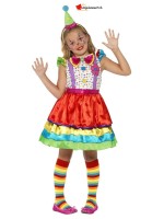 Costume da clown deluxe per ragazza