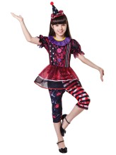 Déguisement Clown d'Halloween fille