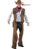 Déguisement cowboy brun avec frange