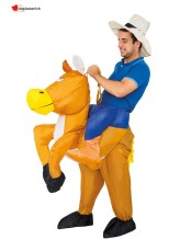 Déguisement Cowboy à Cheval gonflable - TU Déguisement Cowboy à Cheval gonflable - TU