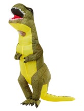 Green inflatable dinosaur costume Green inflatable dinosaur costume