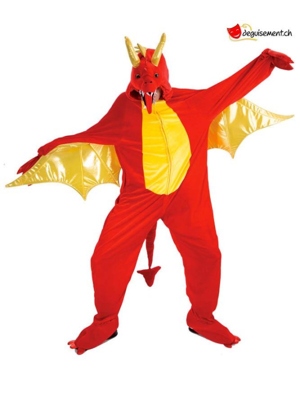 Deguisement dragon rouge 180 cm