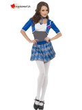 Déguisement écolière bleu