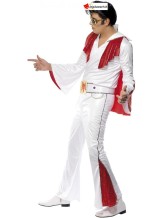 Elvis travestimento bianco-rosso Elvis travestimento bianco-rosso