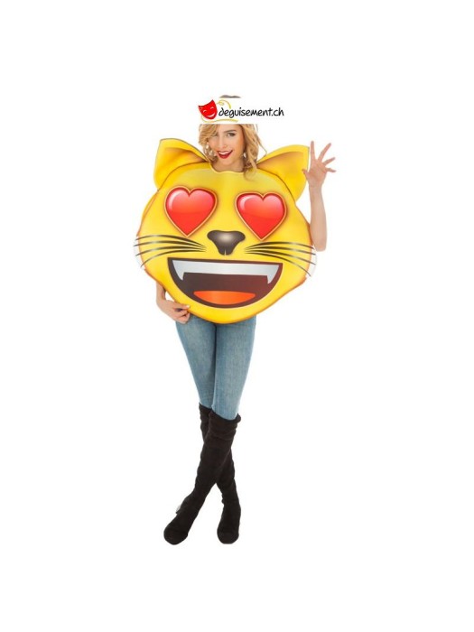 Deguisement emoji chat coeur - TU