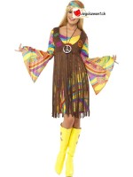 Déguisement groovy lady hippie