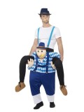 Déguisement homme sur épaule bavarois bleu - Taille unique