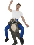 Déguisement homme sur épaule de dinosaure  - Taille unique