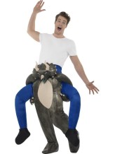 Déguisement homme sur épaule de dinosaure  - Taille unique Déguisement homme sur épaule de dinosaure  - Taille unique