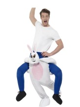 Déguisement homme sur épaule de lapin - Taille unique Déguisement homme sur épaule de lapin - Taille unique