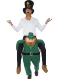 Déguisement homme sur épaule du lutin de la St Patrick - Taille unique