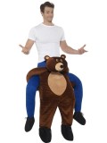 Déguisement homme sur épaule ours brun - Taille unique