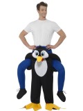 Déguisement homme sur épaule de pingouin - Taille unique