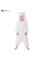 Kinder Lama Kigurumi Kostüm