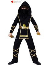 Black and gold ninja costume for kids Black and gold ninja costume for kids
