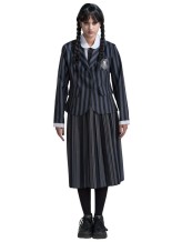 Déguisement uniforme noir et gris Mercredi Déguisement uniforme noir et gris Mercredi
