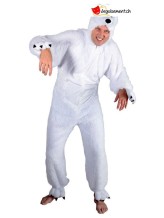 Weiß Bär Kostüm für Erwachsene