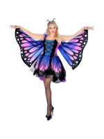 Butterfly costume for women in pink-violet.