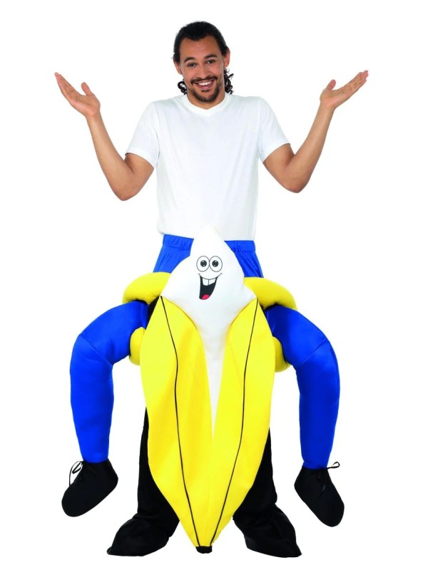 Déguisement homme sur épaule banane
