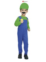 Green and blue plumber costume for kids Green and blue plumber costume for kids