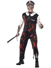 Costume da poliziotto zombie per adulto Costume da poliziotto zombie per adulto