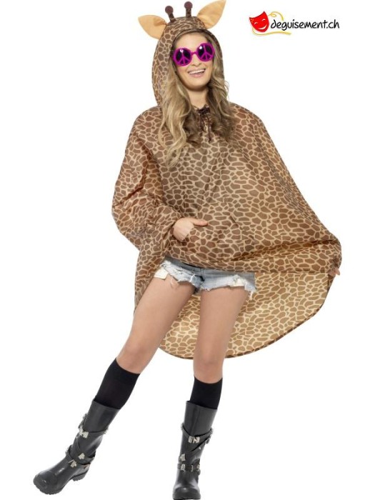 Déguisement poncho Girafe Unisexe