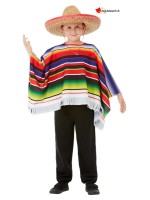 Déguisement Poncho mexicain enfant