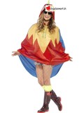 Déguisement poncho Perroquet Unisexe