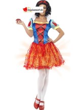 Déguisement Reine des Neiges robe coeur femme L Déguisement Reine des Neiges robe coeur femme L