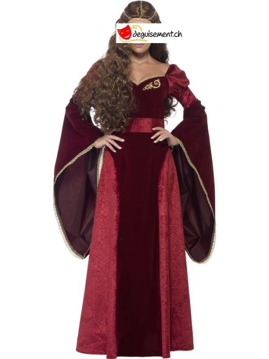 Deluxe Medieval Queen Costume, Red