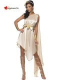 Golden dress disguise Greek Goddess