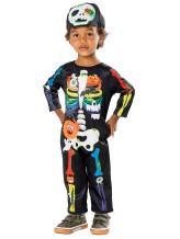 Déguisement Squelette coloré bébé