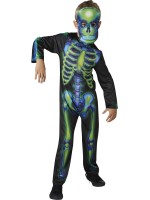 Phosphorescent Skeleton Costume for Children