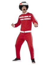 Costume da allenamento rosso e bianco Costume da allenamento rosso e bianco