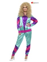 Costume da allenamento viola anni 80 Costume da allenamento viola anni 80