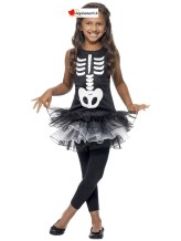 Travestimento da scheletro nero per bambini Travestimento da scheletro nero per bambini