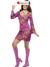 Déguisement woodstock hippie chick femme Déguisement woodstock hippie chick femme