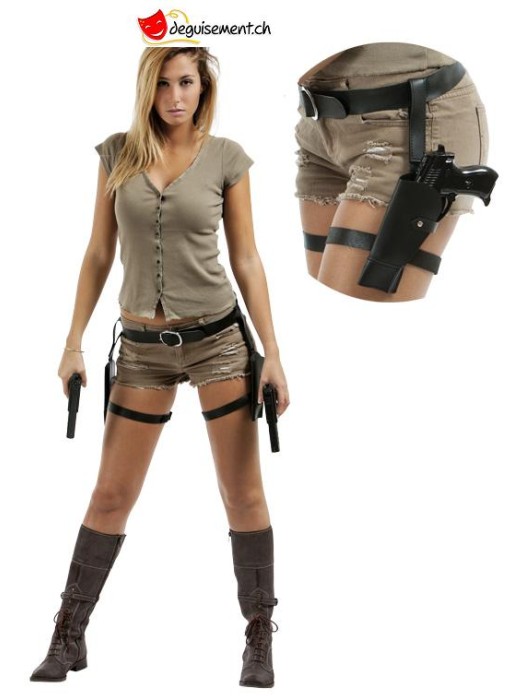 Double holster de cuisses aventurière