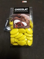 Dragées chocolat couleur bouton d'or 54%  - 200gr