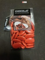 Dragées chocolat couleur rouge 54%  - 200gr