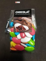 Multicolored chocolate dragees 54% - 200gr