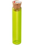 Eprouvette en verre vert transparent
