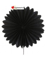 Black paper fan - L
