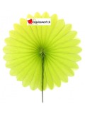 Green paper fan - L