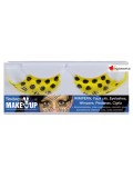 Faux cils jaune points noir