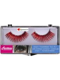 Faux cils rouge - paillettes fantasy