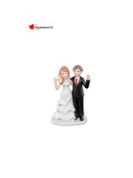 Figurine married in resin "diamonds"