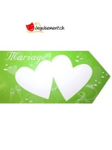 Flèche indication Mariage Vert Flèche indication Mariage Vert