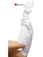 Gants blancs longs - taille unique Gants blancs longs - taille unique