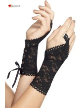 Gants mi-longs en dentelle, Noir Gants mi-longs en dentelle, Noir